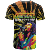 Reggae Legend Bob T Shirt Grunge Style - Wonder Print Shop