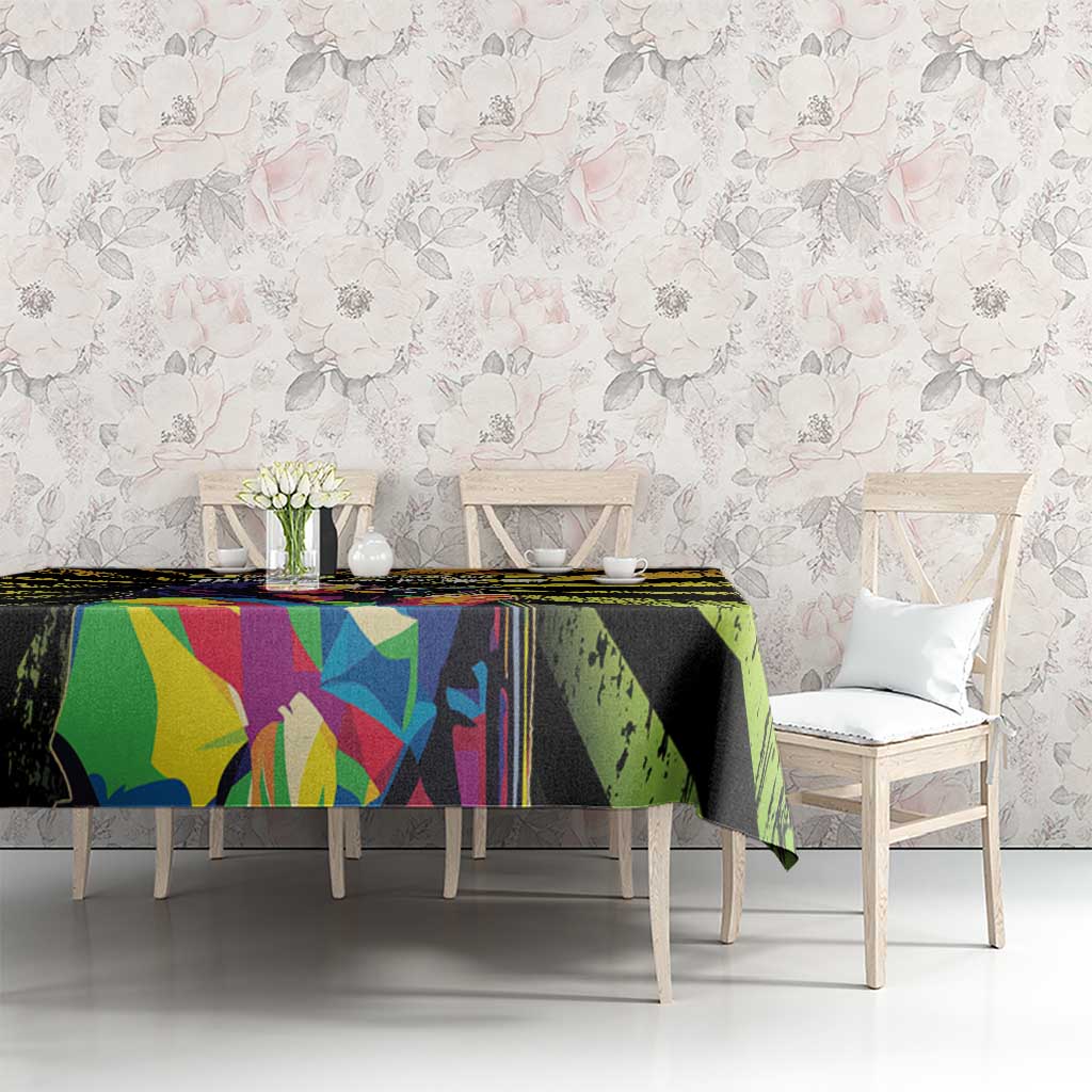 Reggae Legend Bob Tablecloth Grunge Style - Wonder Print Shop