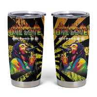 Reggae Legend Bob Tumbler Cup Grunge Style - Wonder Print Shop