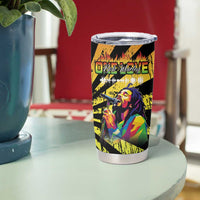 Reggae Legend Bob Tumbler Cup Grunge Style - Wonder Print Shop
