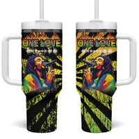 Reggae Legend Bob Tumbler With Handle Grunge Style - Wonder Print Shop