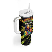 Reggae Legend Bob Tumbler With Handle Grunge Style - Wonder Print Shop