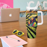 Reggae Legend Bob Tumbler With Handle Grunge Style - Wonder Print Shop