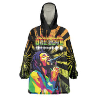 Reggae Legend Bob Wearable Blanket Hoodie Grunge Style - Wonder Print Shop