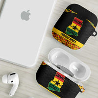 Afro Ghana Football AirPods Case Black Stars Never Fall - Kente Pattern - Wonder Print Shop