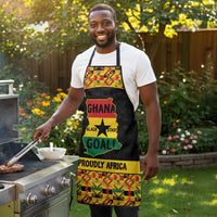 Afro Ghana Football Apron Black Stars Never Fall - Kente Pattern - Wonder Print Shop