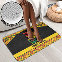 Afro Ghana Football Bathroom Set Black Stars Never Fall - Kente Pattern - Wonder Print Shop