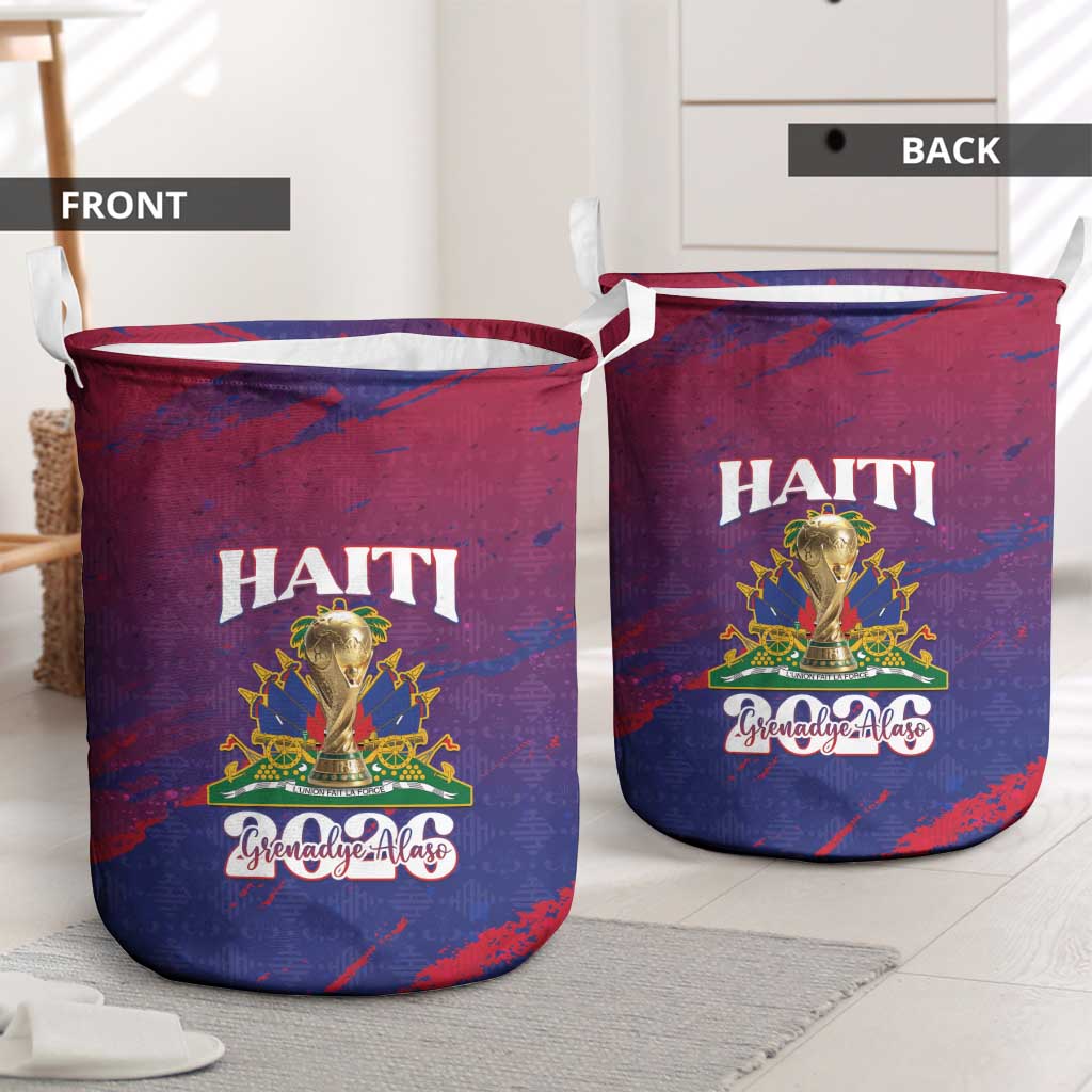 Afro-Haiti Football Laundry Basket 2026 Nou Retounen Anko - Wonder Print Shop