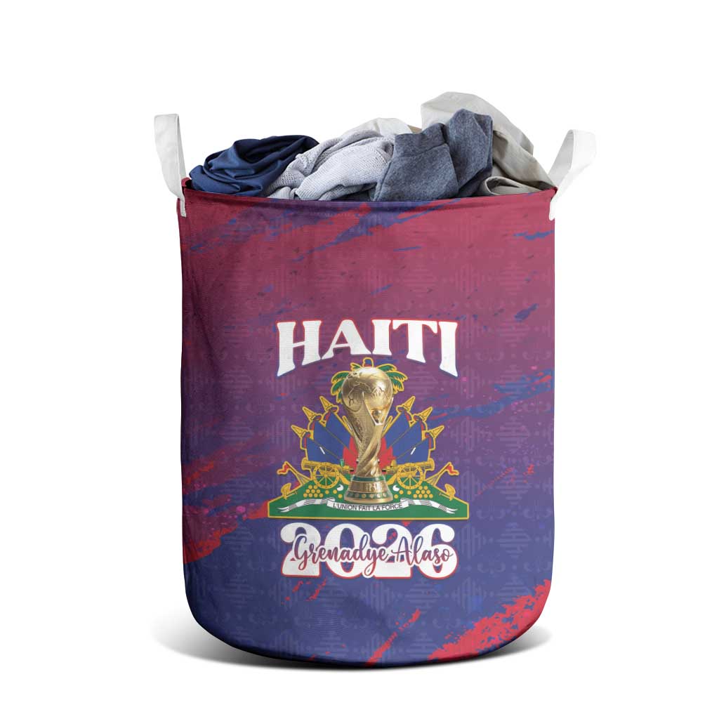 Afro-Haiti Football Laundry Basket 2026 Nou Retounen Anko - Wonder Print Shop