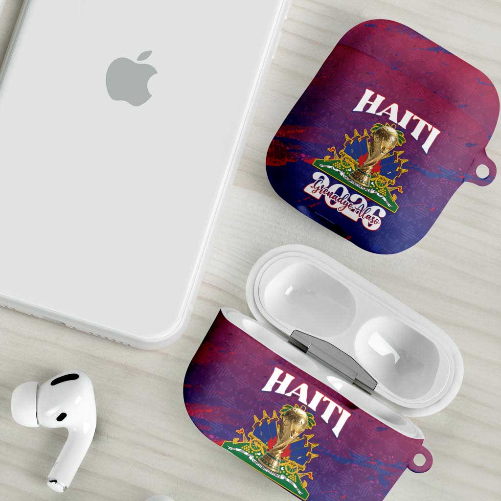 Afro-Haiti Football AirPods Case 2026 Nou Retounen Anko - Wonder Print Shop