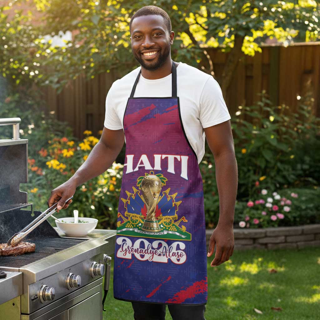 Afro-Haiti Football Apron 2026 Nou Retounen Anko - Wonder Print Shop