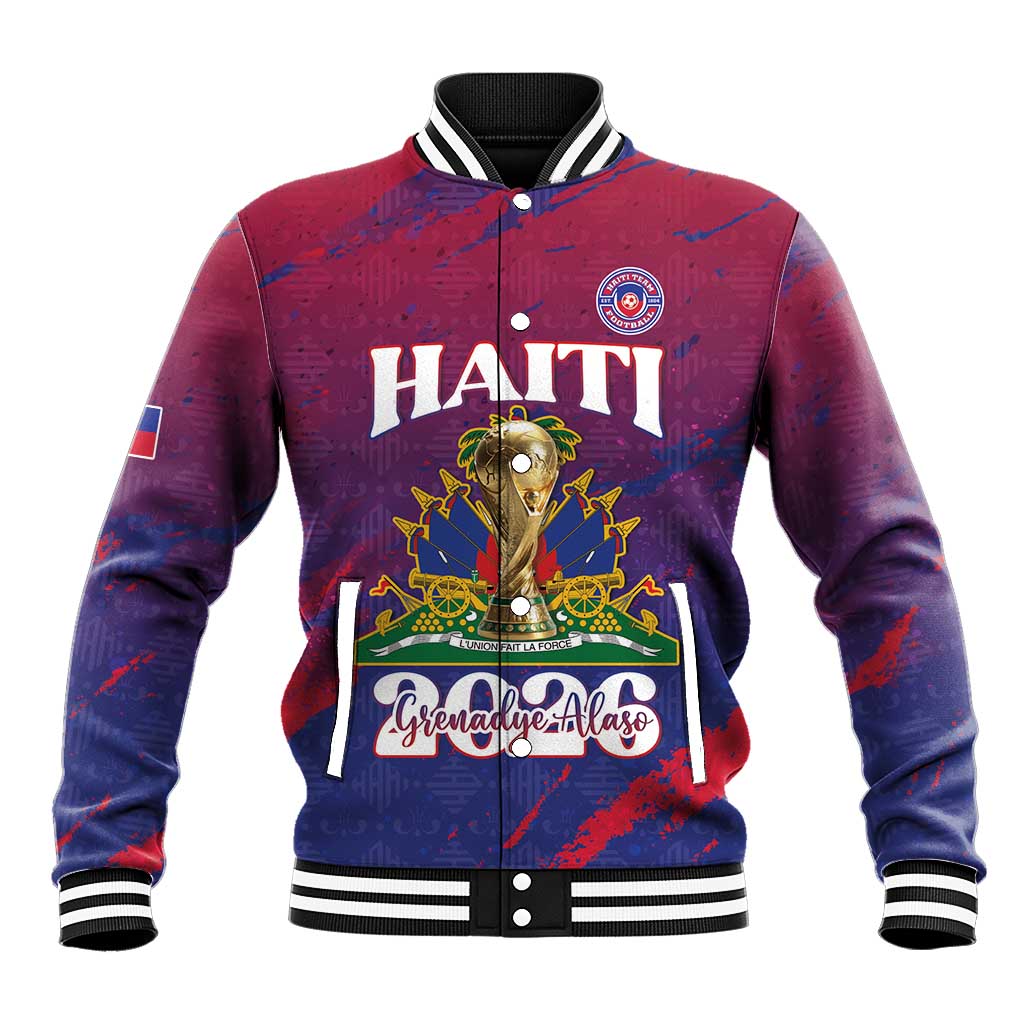 Personalized Afro-Haiti Football Baseball Jacket 2026 Nou Retounen Anko - Wonder Print Shop
