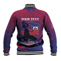 Personalized Afro-Haiti Football Baseball Jacket 2026 Nou Retounen Anko - Wonder Print Shop