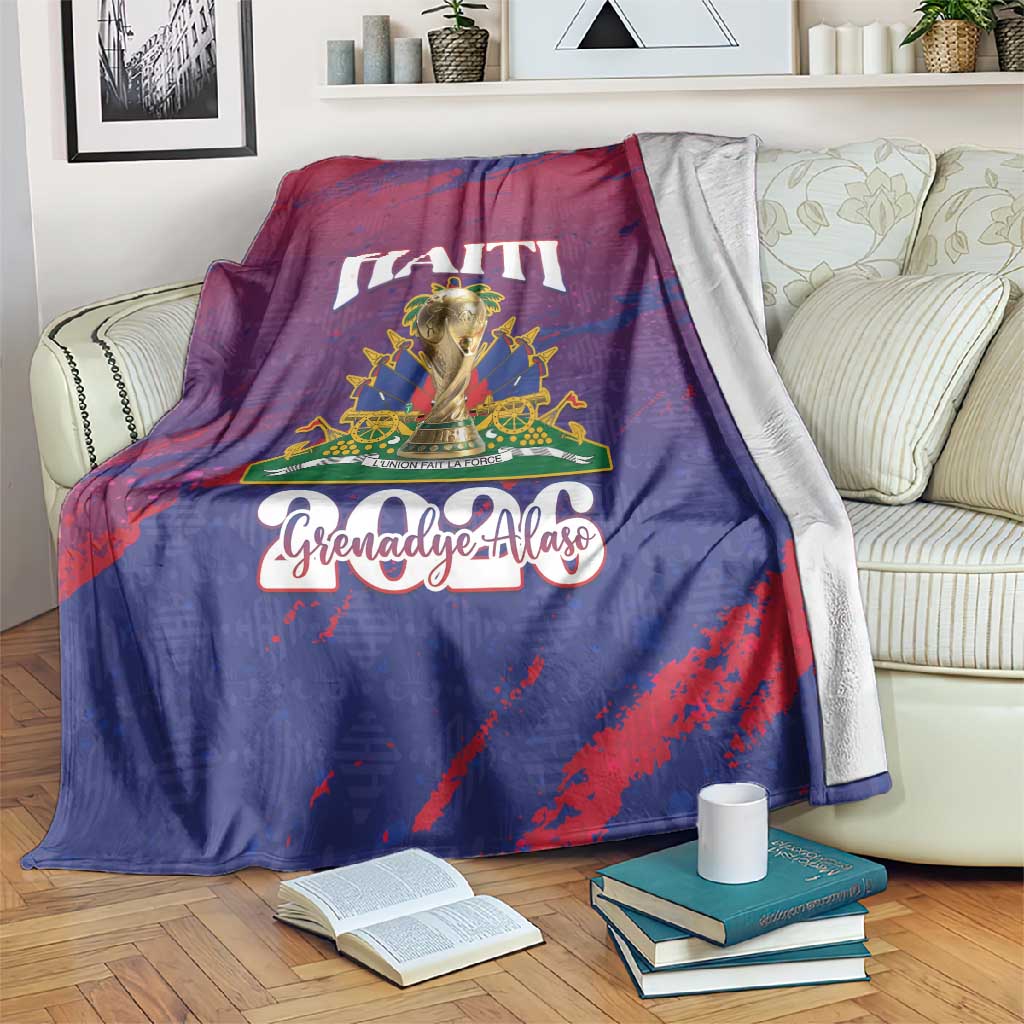 Afro-Haiti Football Blanket 2026 Nou Retounen Anko - Wonder Print Shop