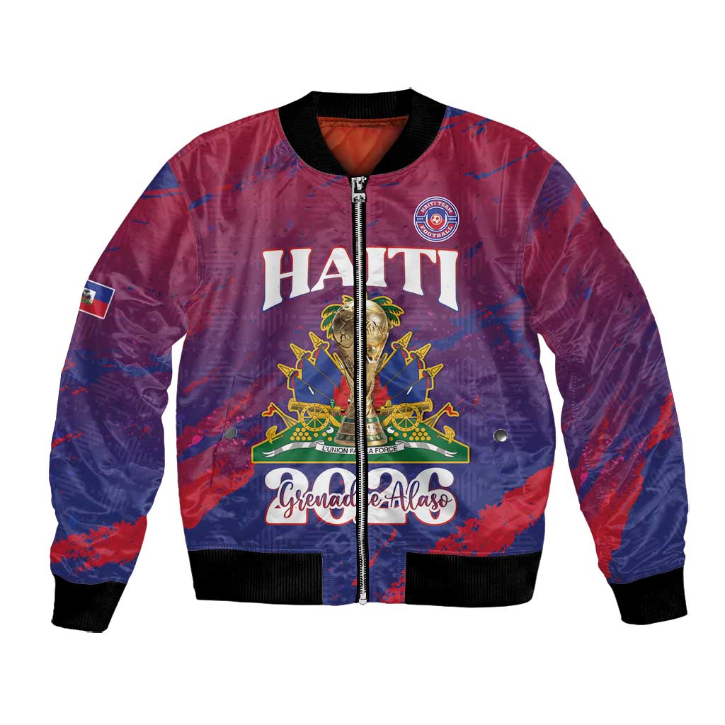 Personalized Afro-Haiti Football Bomber Jacket 2026 Nou Retounen Anko - Wonder Print Shop