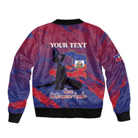 Personalized Afro-Haiti Football Bomber Jacket 2026 Nou Retounen Anko - Wonder Print Shop