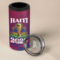 Personalized Afro-Haiti Football 4 in 1 Can Cooler Tumbler 2026 Nou Retounen Anko - Wonder Print Shop