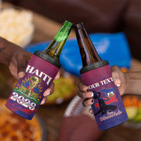 Personalized Afro-Haiti Football 4 in 1 Can Cooler Tumbler 2026 Nou Retounen Anko - Wonder Print Shop