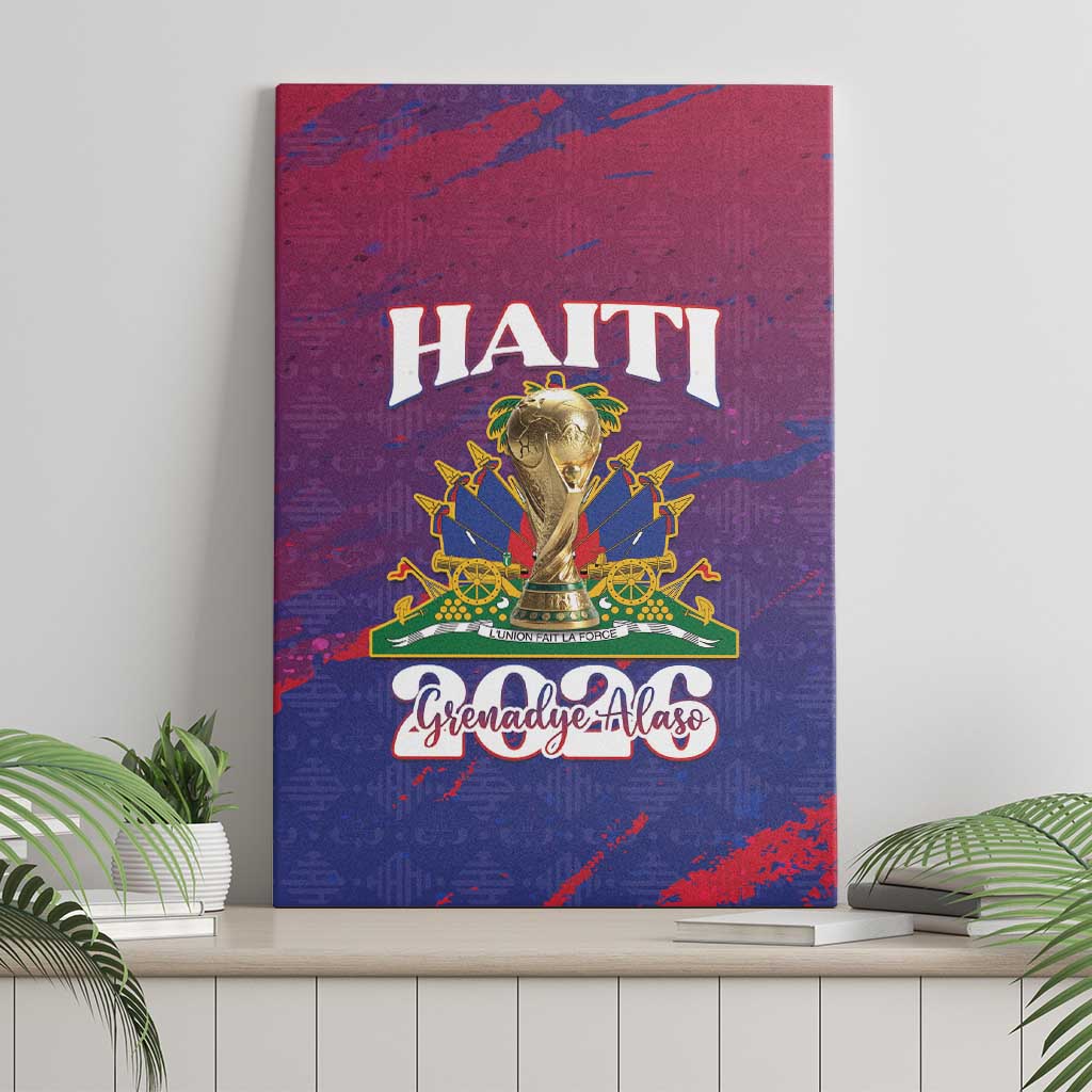 Afro-Haiti Football Canvas Wall Art 2026 Nou Retounen Anko - Wonder Print Shop