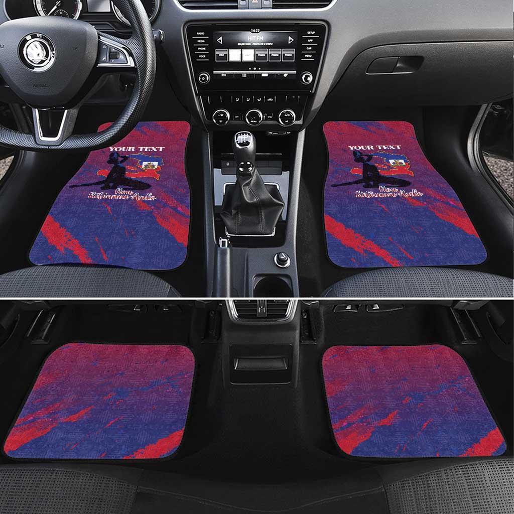 Personalized Afro-Haiti Football Car Mats 2026 Nou Retounen Anko - Wonder Print Shop