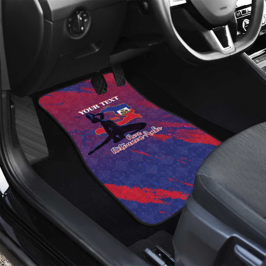 Personalized Afro-Haiti Football Car Mats 2026 Nou Retounen Anko - Wonder Print Shop