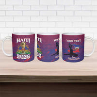 Personalized Afro-Haiti Football Ceramic Mug 2026 Nou Retounen Anko - Wonder Print Shop