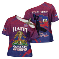 Personalized Afro-Haiti Football Cross Shoulder Shirt 2026 Nou Retounen Anko - Wonder Print Shop