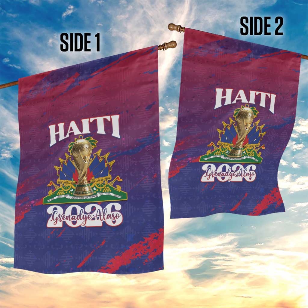 Afro-Haiti Football Garden Flag 2026 Nou Retounen Anko - Wonder Print Shop