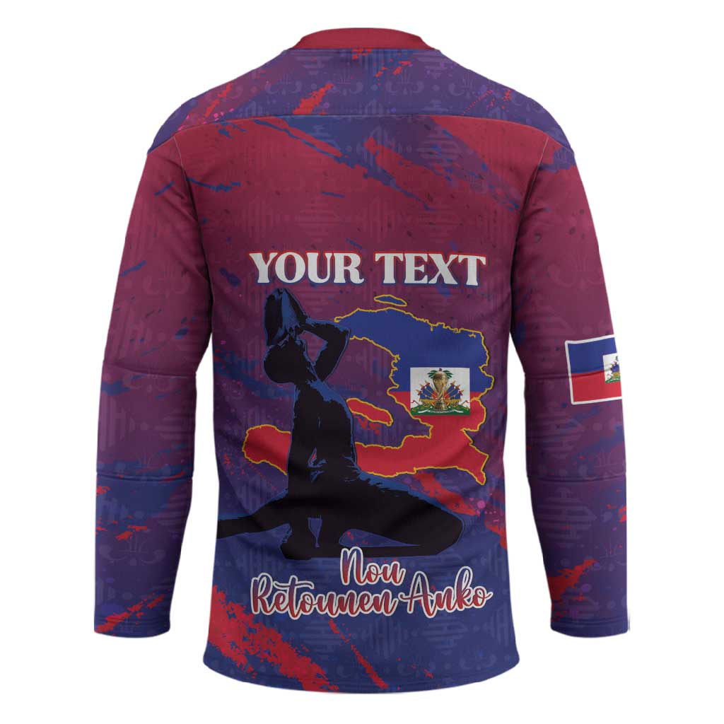 Personalized Afro-Haiti Football Hockey Jersey 2026 Nou Retounen Anko - Wonder Print Shop