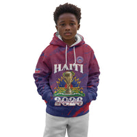 Personalized Afro-Haiti Football Kid Hoodie 2026 Nou Retounen Anko - Wonder Print Shop