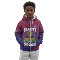 Personalized Afro-Haiti Football Kid Hoodie 2026 Nou Retounen Anko - Wonder Print Shop