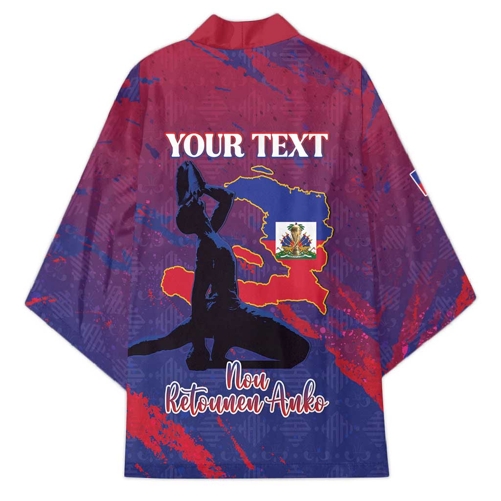 Personalized Afro-Haiti Football Kimono 2026 Nou Retounen Anko - Wonder Print Shop