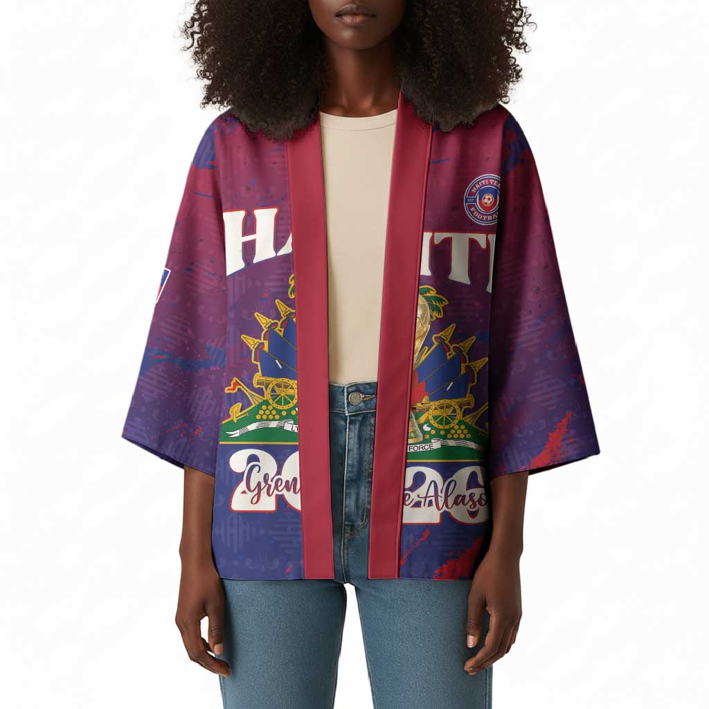 Personalized Afro-Haiti Football Kimono 2026 Nou Retounen Anko - Wonder Print Shop