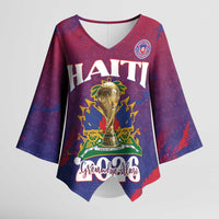 Personalized Afro-Haiti Football Kimono Sleeve Blouse 2026 Nou Retounen Anko - Wonder Print Shop