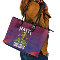 Afro-Haiti Football Leather Tote Bag 2026 Nou Retounen Anko - Wonder Print Shop
