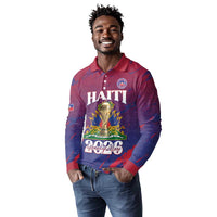 Personalized Afro-Haiti Football Long Sleeve Polo Shirt 2026 Nou Retounen Anko - Wonder Print Shop