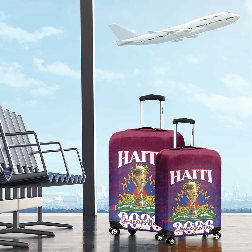 Afro-Haiti Football Luggage Cover 2026 Nou Retounen Anko - Wonder Print Shop