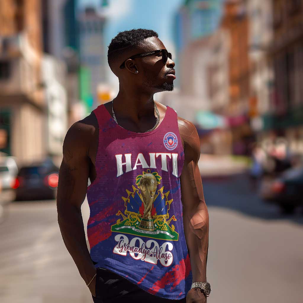Personalized Afro-Haiti Football Men Tank Top 2026 Nou Retounen Anko - Wonder Print Shop