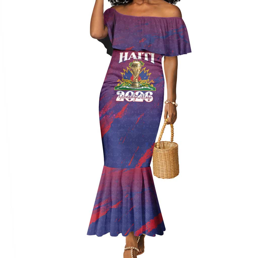 Personalized Afro-Haiti Football Mermaid Dress 2026 Nou Retounen Anko LT15