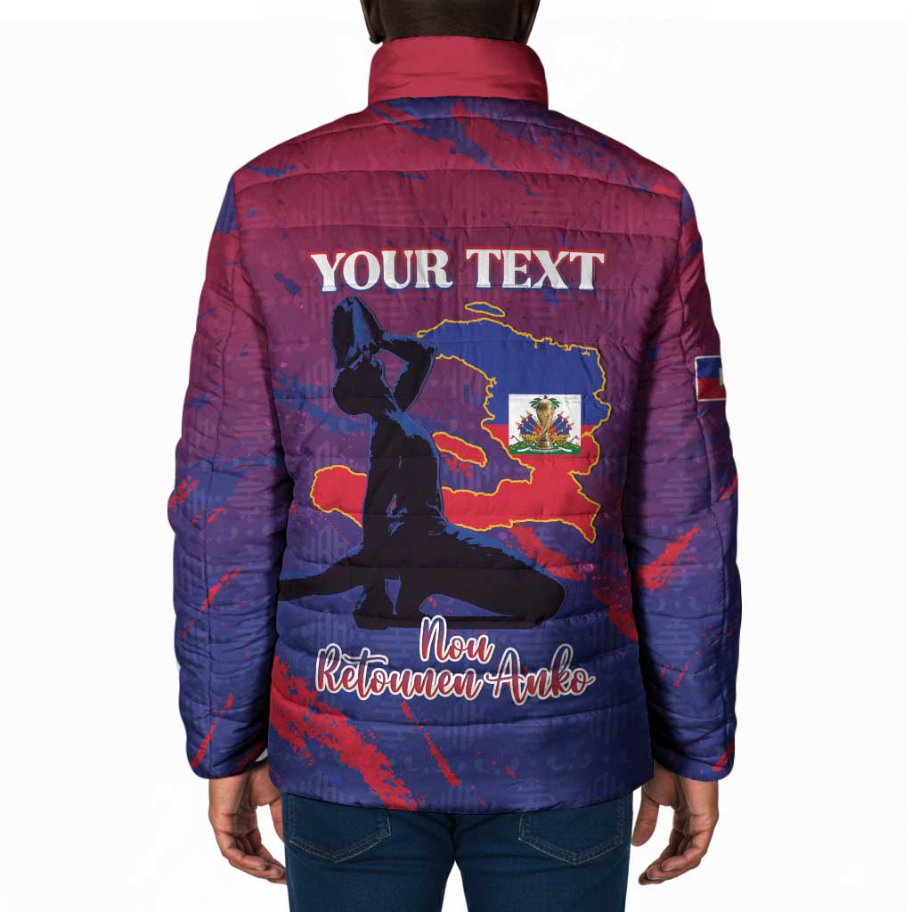 Personalized Afro-Haiti Football Padded Jacket 2026 Nou Retounen Anko - Wonder Print Shop