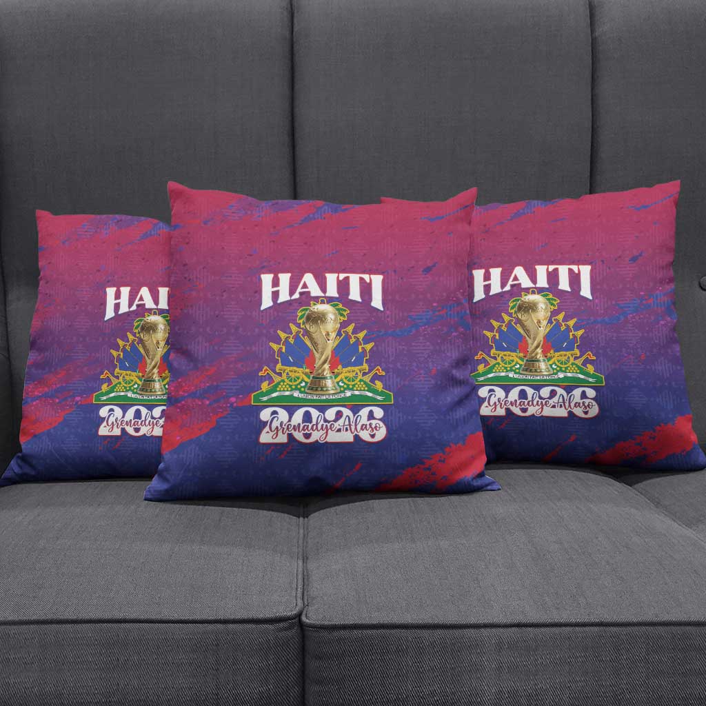 Afro-Haiti Football Pillow Cover 2026 Nou Retounen Anko - Wonder Print Shop