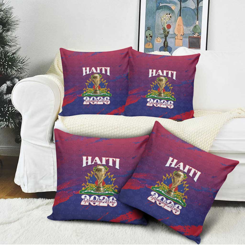 Afro-Haiti Football Pillow Cover 2026 Nou Retounen Anko - Wonder Print Shop