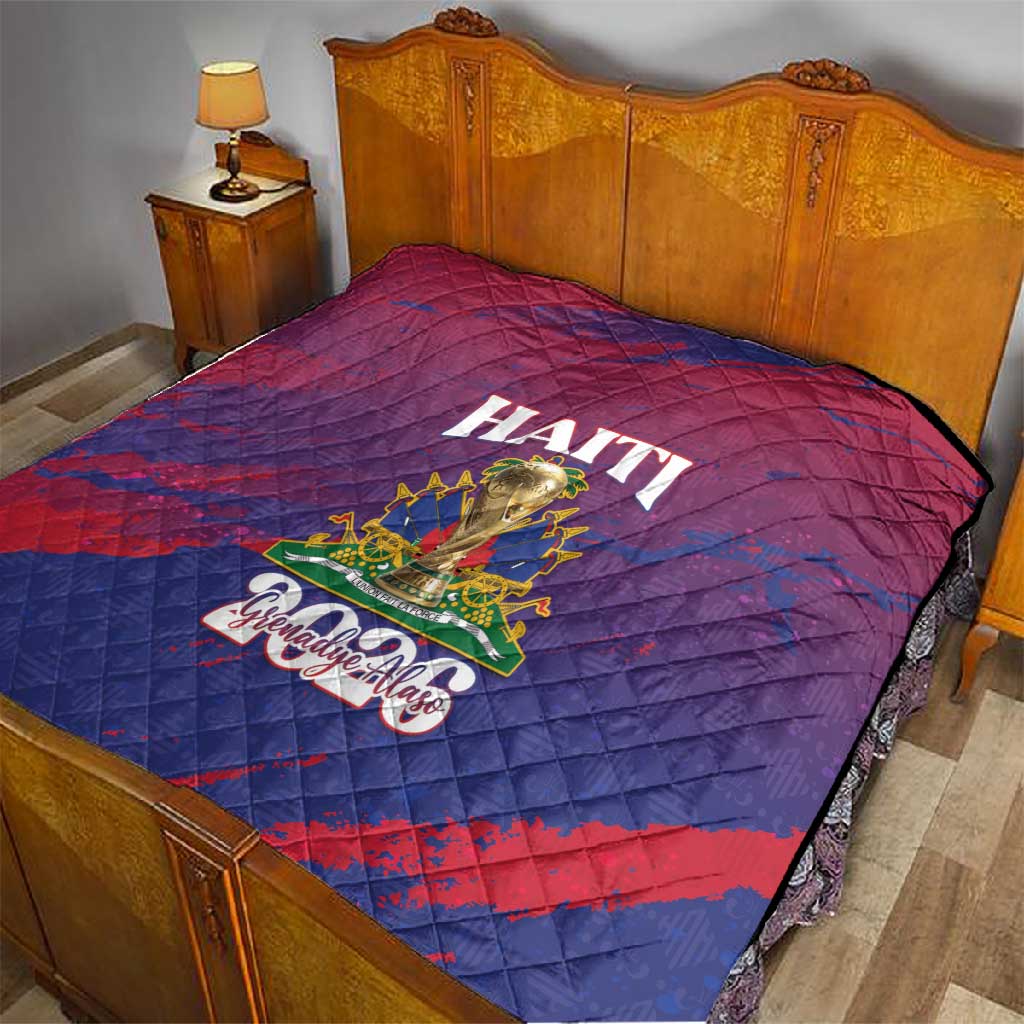 Afro-Haiti Football Quilt 2026 Nou Retounen Anko - Wonder Print Shop