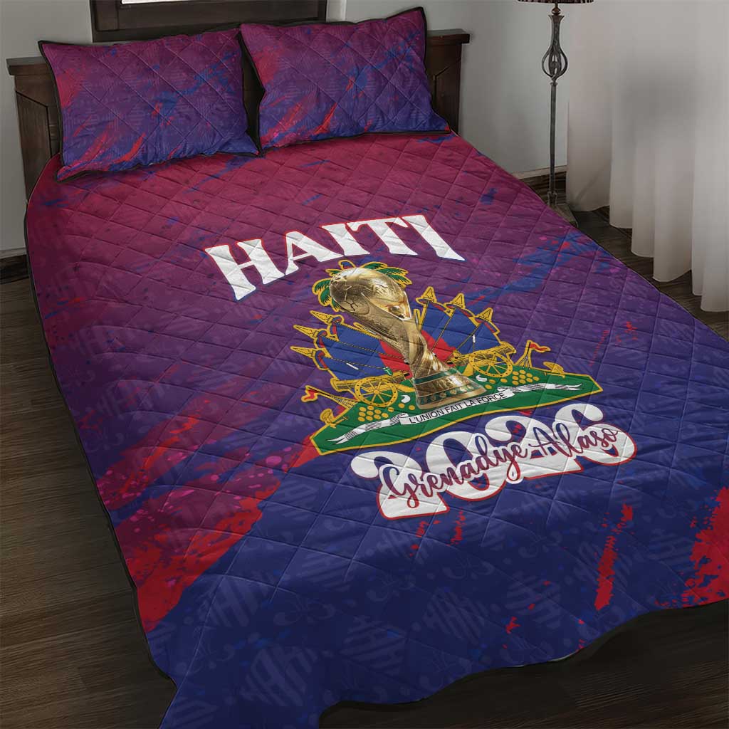 Afro-Haiti Football Quilt Bed Set 2026 Nou Retounen Anko - Wonder Print Shop