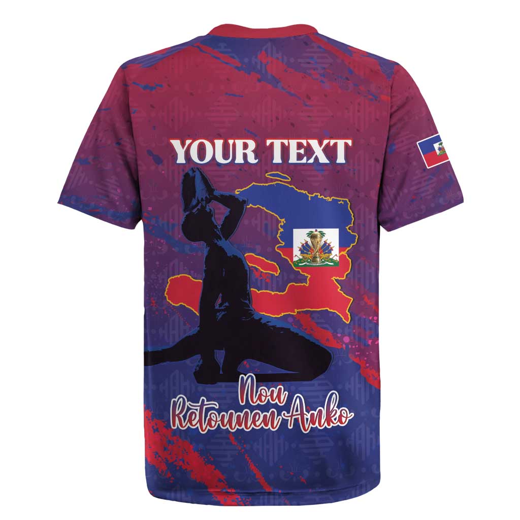 Personalized Afro-Haiti Football Rugby Jersey 2026 Nou Retounen Anko LT15