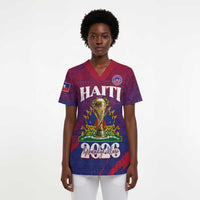Personalized Afro-Haiti Football Scrub Top 2026 Nou Retounen Anko - Wonder Print Shop