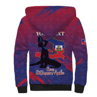Personalized Afro-Haiti Football Sherpa Hoodie 2026 Nou Retounen Anko - Wonder Print Shop