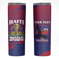 Personalized Afro-Haiti Football Skinny Tumbler 2026 Nou Retounen Anko - Wonder Print Shop