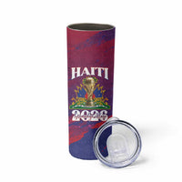Personalized Afro-Haiti Football Skinny Tumbler 2026 Nou Retounen Anko - Wonder Print Shop
