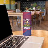 Personalized Afro-Haiti Football Skinny Tumbler 2026 Nou Retounen Anko - Wonder Print Shop